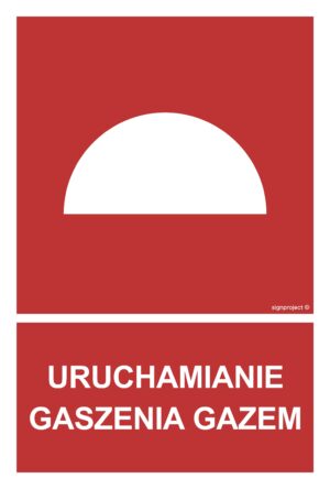 BC062 Uruchamianie gaszenia gazem - arkusz 9 naklejek