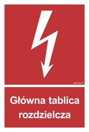 BC010 Główna tablica rozdzielcza - 9 naklejek