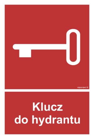 BC044 Klucz do hydrantu - 9 naklejek