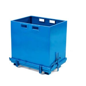 Kontener z dolnym opróżnianiem AMASS, bez pokrywy, 1600x1000x1300 mm, 1800 L