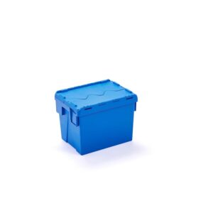 Plastikowy pojemnik transportowy GAYLE, 400x300x320 mm, 38 L, niebieski