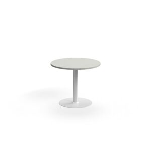 Stół VERTICUS, Ø900x720 mm, jasnoszary/biały