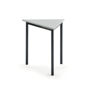 Biurko BORÅS TRIANGEL, 800x700x720 mm, szary laminat, antracyt