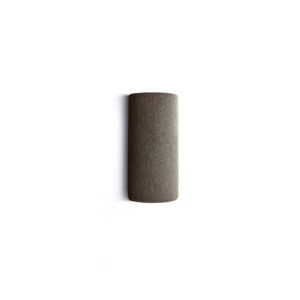 Panel akustyczny POLY, półcylinder, Ø280x500 mm, ścienny, brązowy