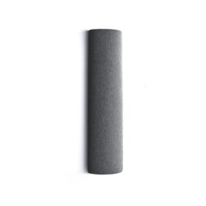 Panel akustyczny POLY, półcylinder, Ø280x1000 mm, ścienny, jasnoszary