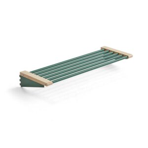 Półka na obuwie JEPPE, 900 mm, brzoza, zielony