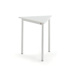 Stół SONITUS TRIANGEL, 700x700x720 mm, laminat HPL biały, biały