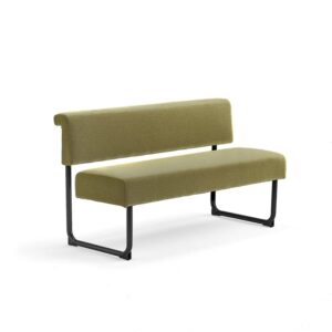 Sofa START, 1400 mm, tkanina, złoty, czarny