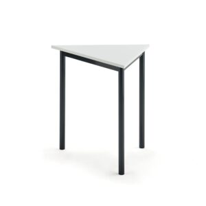 Stół SONITUS TRIANGEL, 800x700x720 mm, laminat HPL biały, antracyt