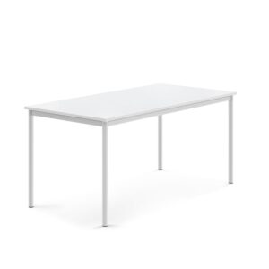 Stół SONITUS, 1600x800x720 mm, laminat HPL biały, biały
