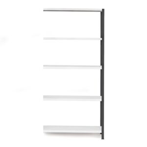Regał IDEAL, moduł dodatkowy, 1970x1005x600 mm, ciemnoszary