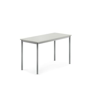 Stół SONITUS, 1200x600x720 mm, laminat HPL szary, szary aluminium