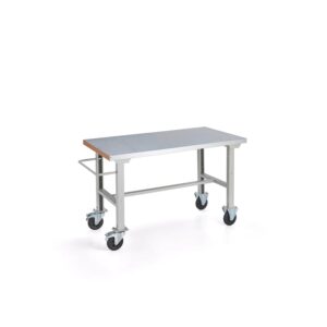 Mobilny stół roboczy SOLID, 1500x800 mm, stal