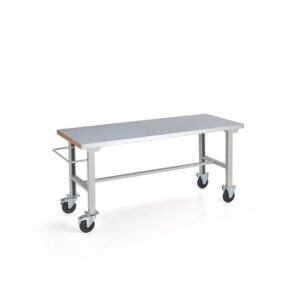 Mobilny stół roboczy SOLID, 2000x800 mm, stal