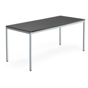 Biurko QBUS, rama 4 nogi, 1800x800 mm, srebrny, czarny