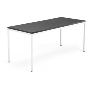 Biurko QBUS, rama 4 nogi, 1800x800 mm, biały, czarny