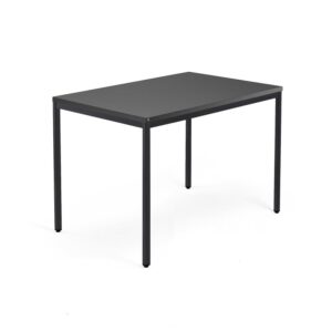 Biurko QBUS, rama 4 nogi, 1200x800 mm, czarny, czarny