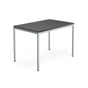 Biurko QBUS, rama 4 nogi, 1200x800 mm, srebrny, czarny