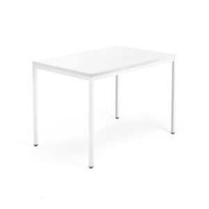 Biurko QBUS, rama 4 nogi, 1200x800 mm, biały, biały
