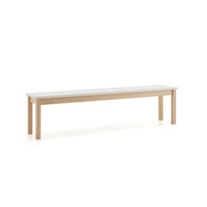 Ławka ZET, 1800x360 mm, biały