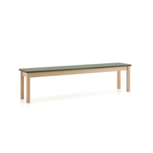 Ławka ZET, 1800x360 mm, ciemnozielony