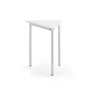 Stół SONITUS TRIANGEL, 700x600x720 mm, laminat HPL biały, biały