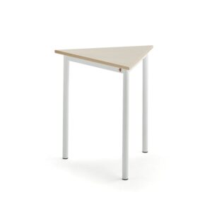 Biurko BORÅS TRIANGEL, 700x700x720 mm, brzoza laminat, biały