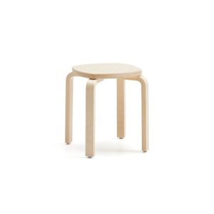 Stołek dziecięcy VIDE, laminat brzoza, W 380 mm