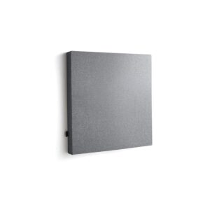 Panel akustyczny POLY, kwadratowy, 600x600x56 mm, ścienny, jasnoszary