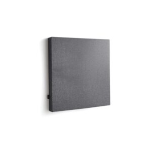 Panel akustyczny POLY, kwadratowy, 600x600x56 mm, ścienny, ciemnoszary