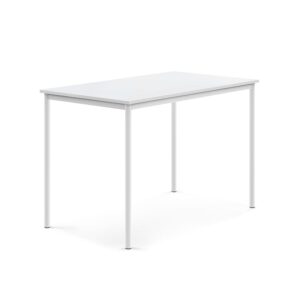 Stół SONITUS, 1400x800x900 mm, laminat HPL biały, biały