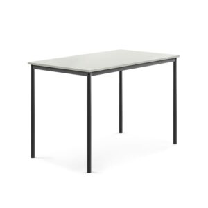 Stół SONITUS, 1400x800x900 mm, laminat HPL szary, antracyt
