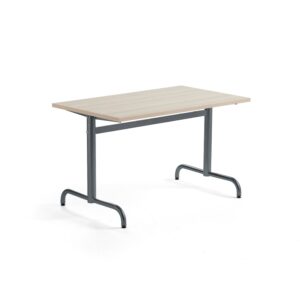 Stół PLURAL PLUS, 1200x700x720 mm, laminat HPL, redukcja hałasu, jesion, antracyt