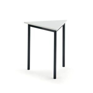 Biurko BORÅS TRIANGEL, 700x700x720 mm, biały laminat, antracyt