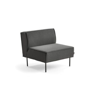 Fotel COPENHAGEN PLUS, tkanina, antracyt