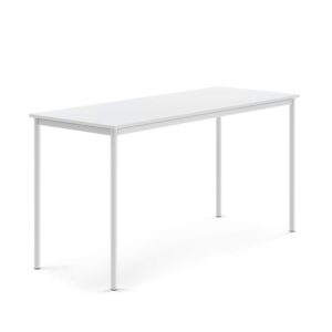 Stół SONITUS, 1800x700x900 mm, laminat HPL biały, biały