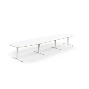 Stół konferencyjny NOVUS, 4800x1200 mm, biały
