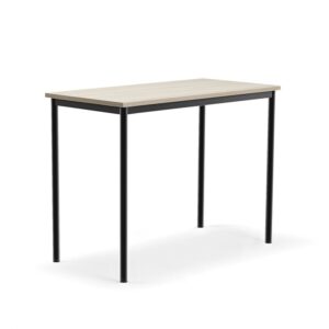 Stół SONITUS PLUS, 1200x600x900 mm, laminat HPL jesion, redukcja hałasu, antracyt