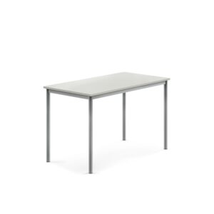 Stół SONITUS, 1200x700x760 mm, laminat HPL szary, szary aluminium