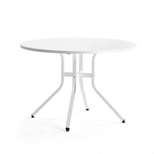 Stół VARIOUS, Ø1100x740 mm, biały, biały
