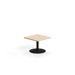 Stolik kawowy VERTICUS, 700x700x500 mm, dąb/czarny