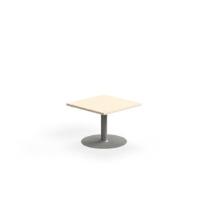 Stolik kawowy VERTICUS, 700x700x500 mm, brzoza/srebrny
