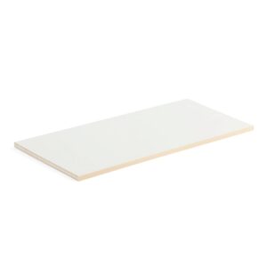 Półka dodatkowa THEO, 1000x450/470 mm, rant brzoza, biały