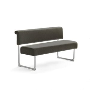 Sofa START, 1400 mm, tkanina, oliwkowy, biały