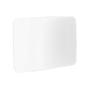 Szklana tablica suchościeralna STELLA, zaokrąglone narożniki, 1500x1000 mm, biały