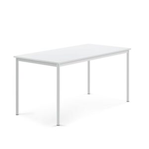 Stół SONITUS, 1600x800x760 mm, laminat HPL biały, biały