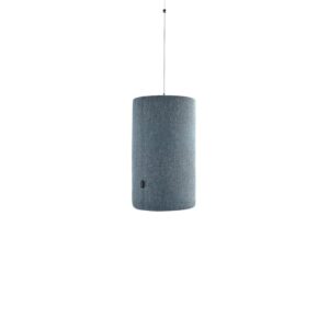 Panel akustyczny POLY, cylinder, Ø280x500 mm, sufitowy, jasnoniebieski