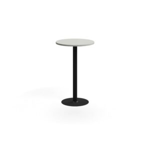 Stół barowy VERTICUS, Ø700x1100 mm, jasnoszary/czarny