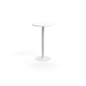 Stół barowy VERTICUS, Ø700x1100 mm, biały