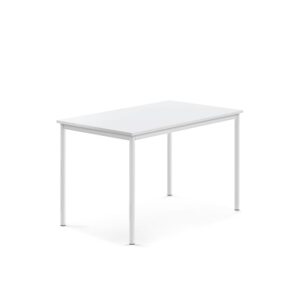 Stół SONITUS, 1200x800x760 mm, laminat HPL biały, biały